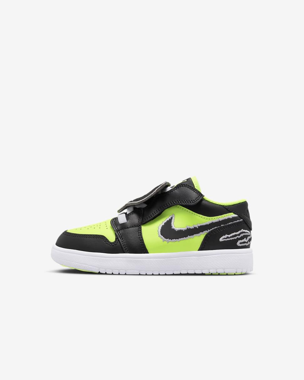 Jordan 1 Low Alt SE Volt/White/Black | Kids Nike Jordan