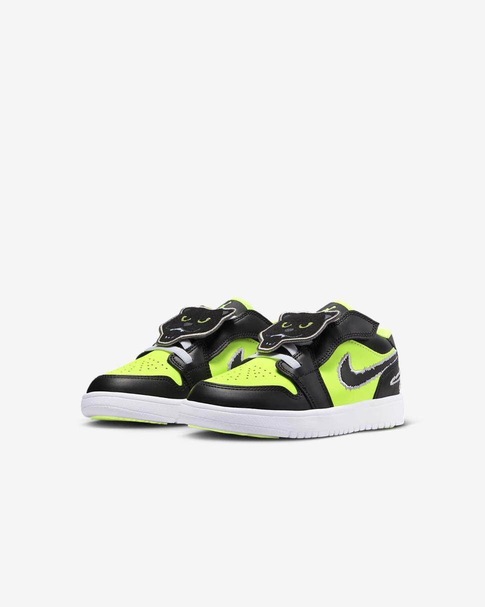 Jordan 1 Low Alt SE Volt/White/Black | Kids Nike Jordan