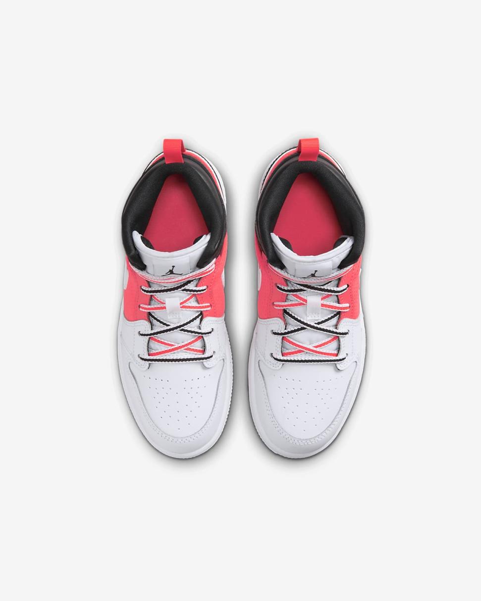 Jordan 1 Mid SE Black/Infrared 23/White | Kids Nike Jordan