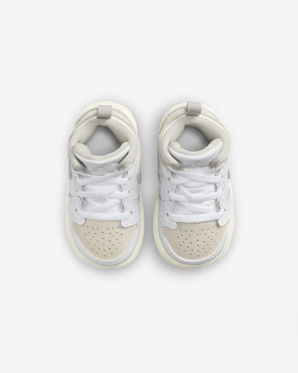 Jordan 1 Mid SE Craft White/Tech Grey/Sail/Light Orewood Brown | Kids Nike Jordan