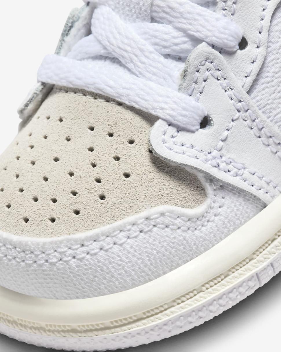 Jordan 1 Mid SE Craft White/Tech Grey/Sail/Light Orewood Brown | Kids Nike Jordan