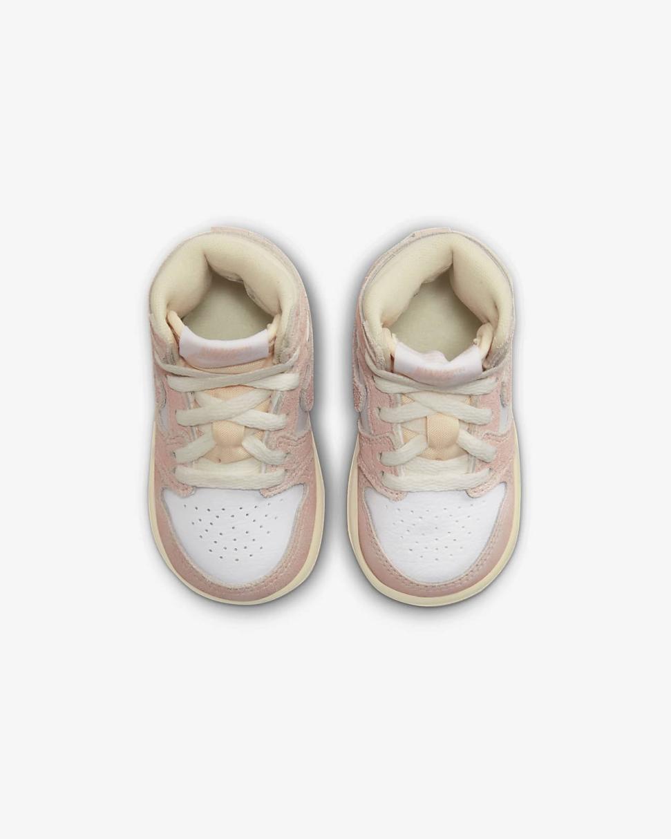 Jordan 1 Retro High OG Atmosphere/Muslin/Sail/White | Kids Nike Jordan