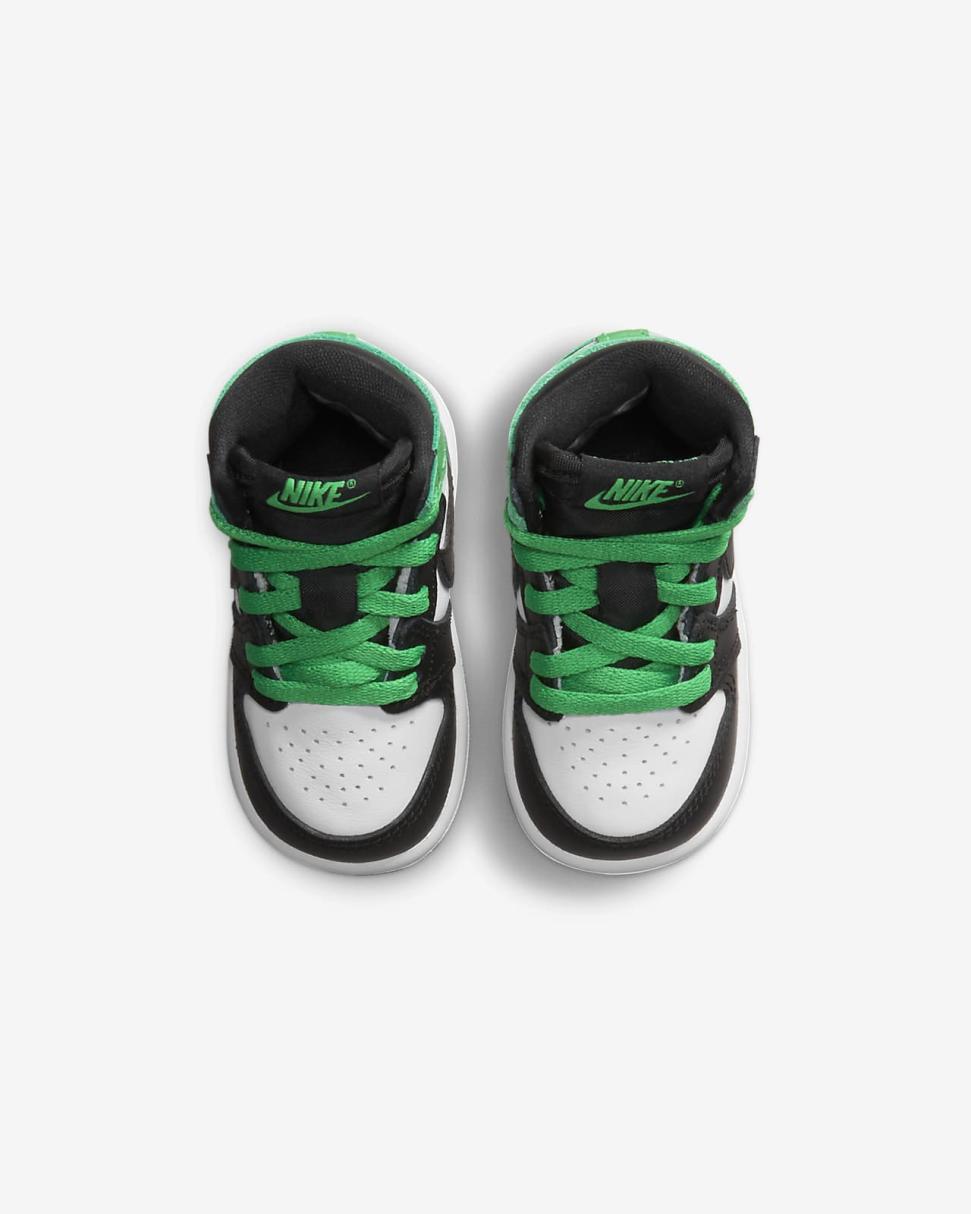 Jordan 1 Retro High OG Black/White/Lucky Green | Kids Nike Jordan