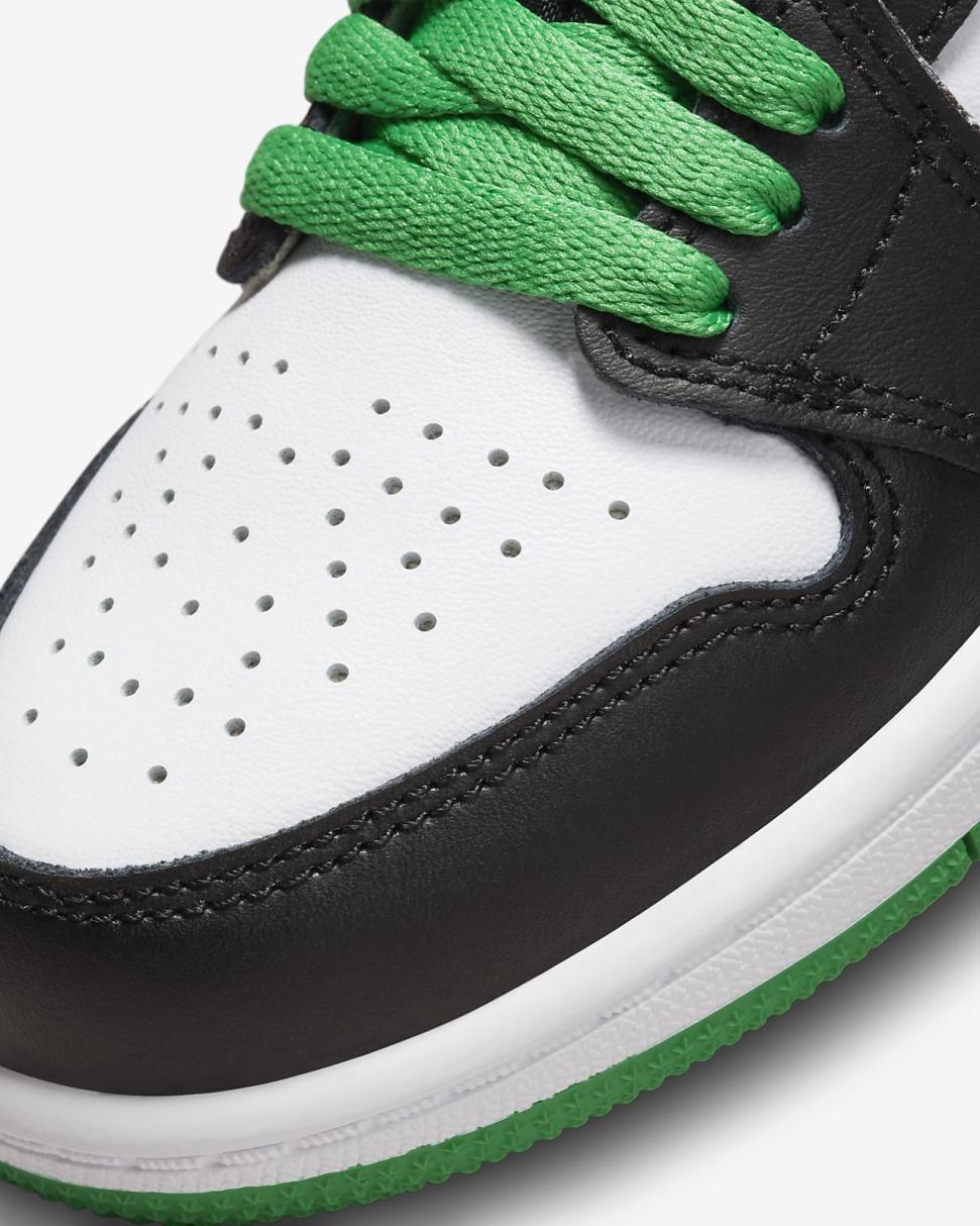 Jordan 1 Retro High OG Black/White/Lucky Green | Kids Nike Jordan