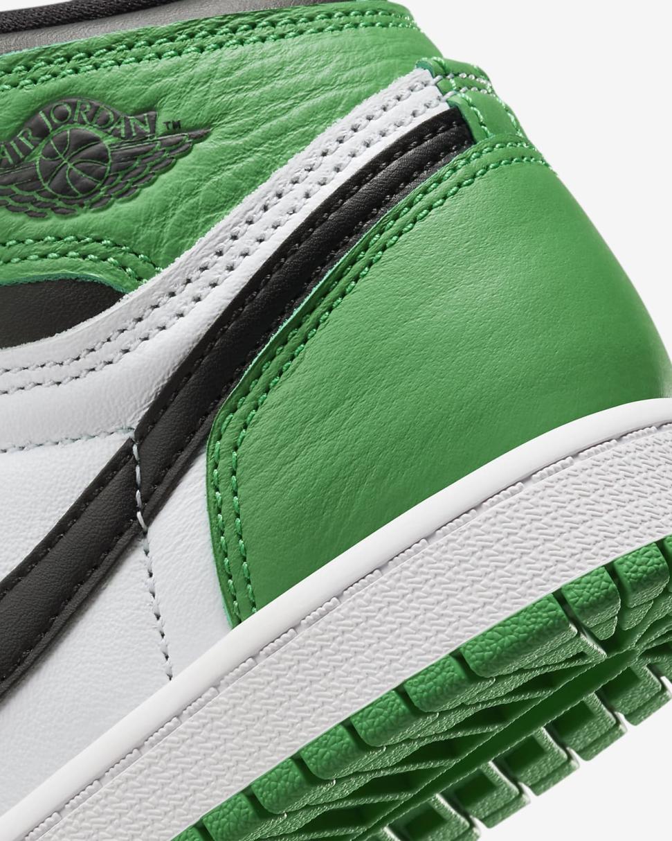Jordan 1 Retro High OG Black/White/Lucky Green | Kids Nike Jordan