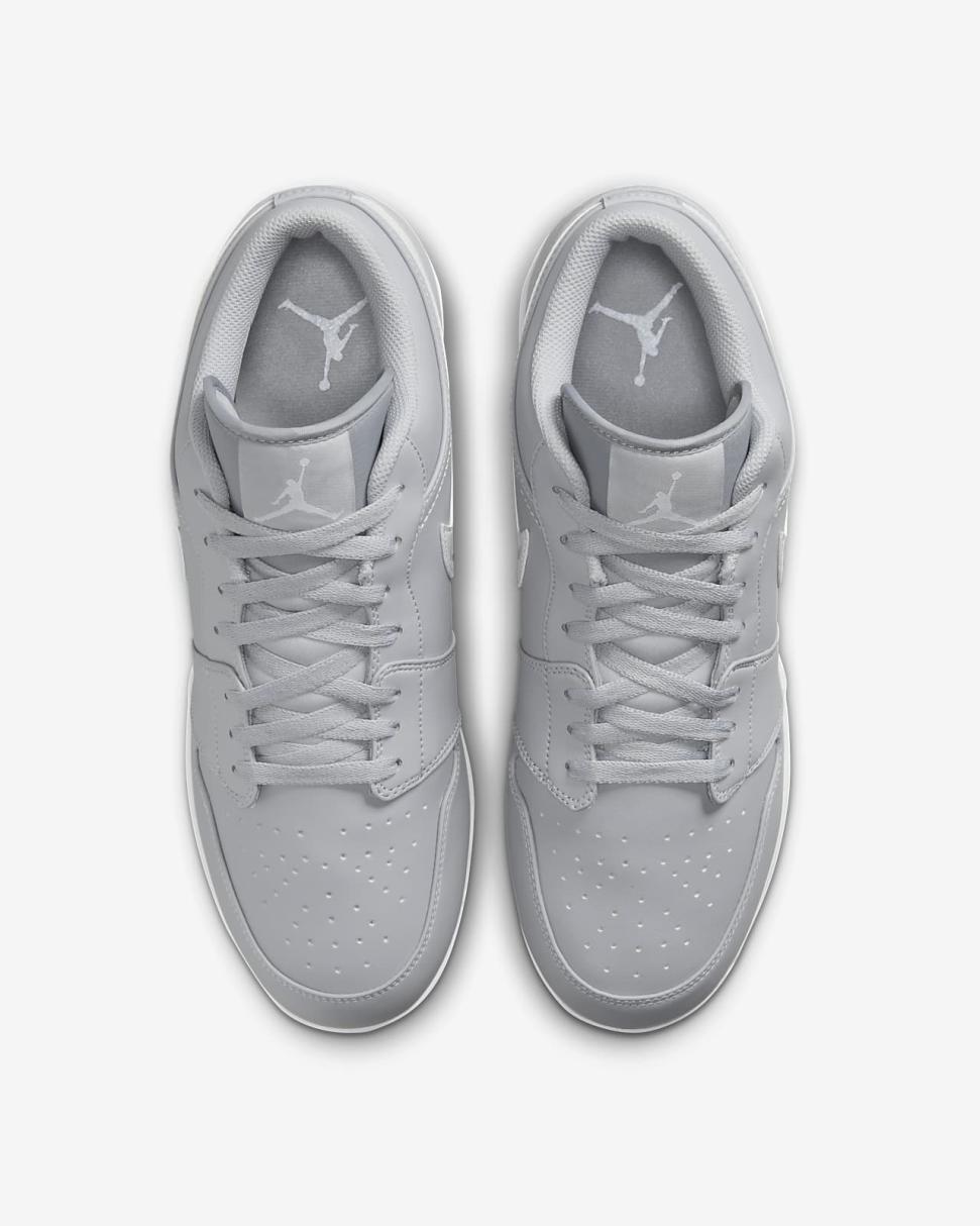 Jordan 1 Retro MCS Low Wolf Grey/White/White | Mens Nike Jordan