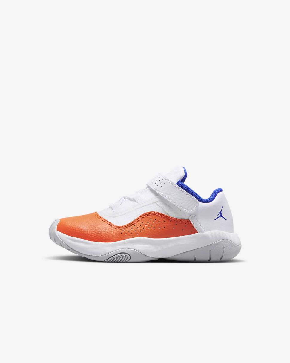 Jordan 11 CMFT Low White/Safety Orange/Hyper Royal | Kids Nike Jordan