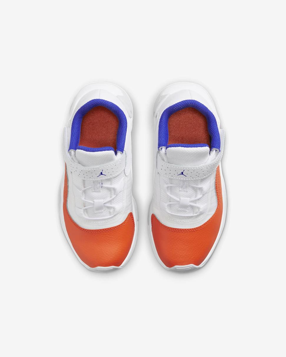 Jordan 11 CMFT Low White/Safety Orange/Hyper Royal | Kids Nike Jordan