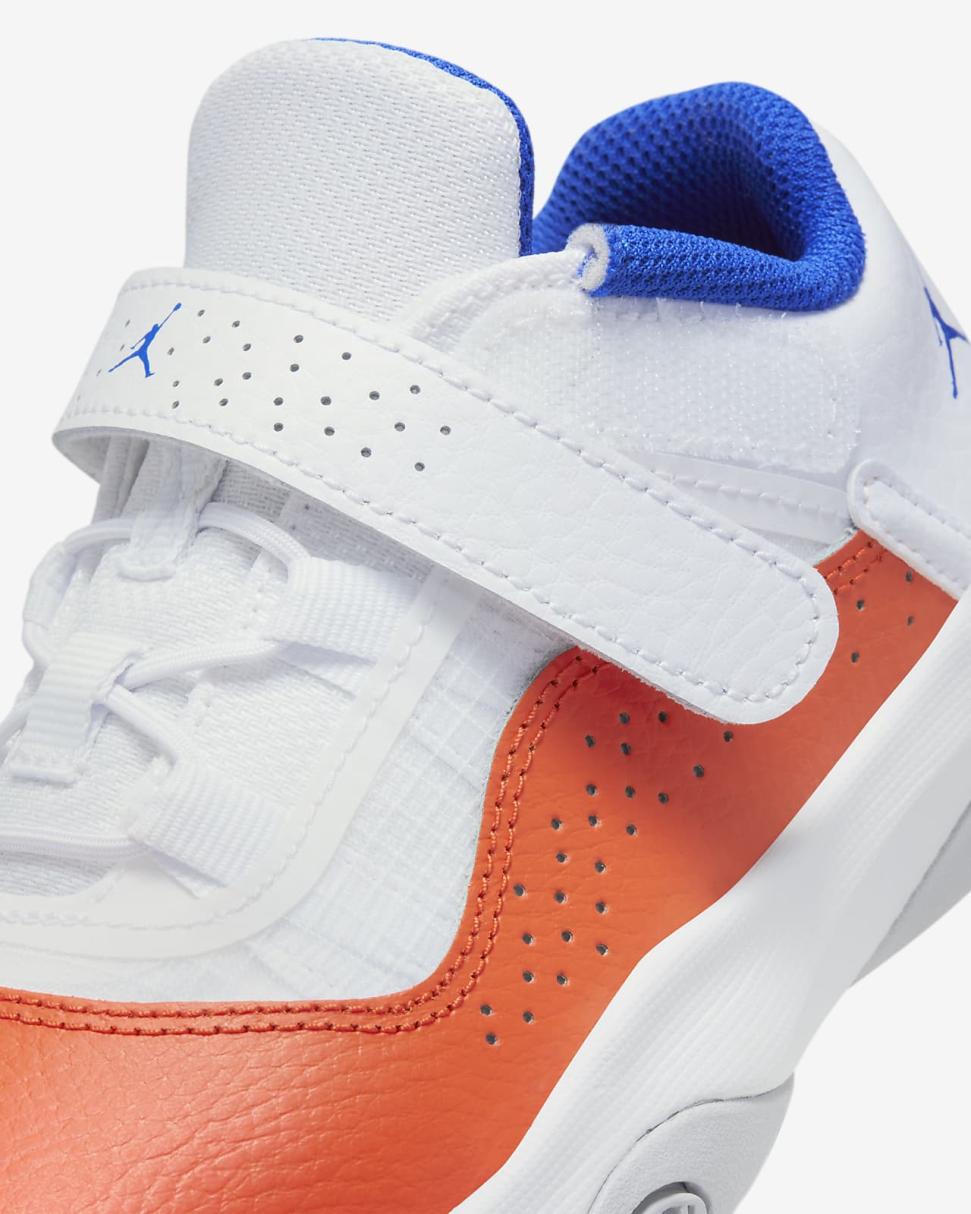 Jordan 11 CMFT Low White/Safety Orange/Hyper Royal | Kids Nike Jordan