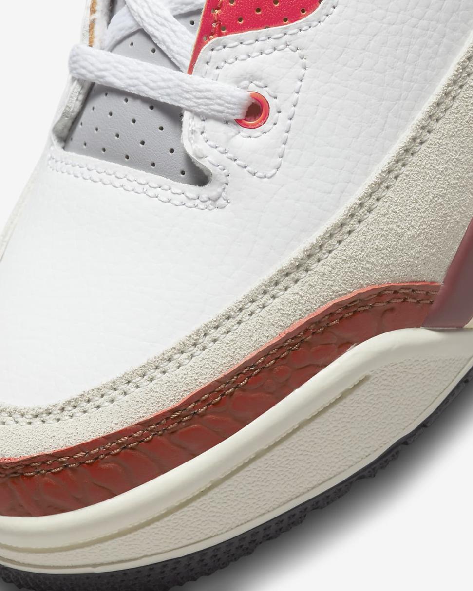 Jordan 3 Retro SE White/Mars Stone/Team Orange/Black | Kids Nike Jordan