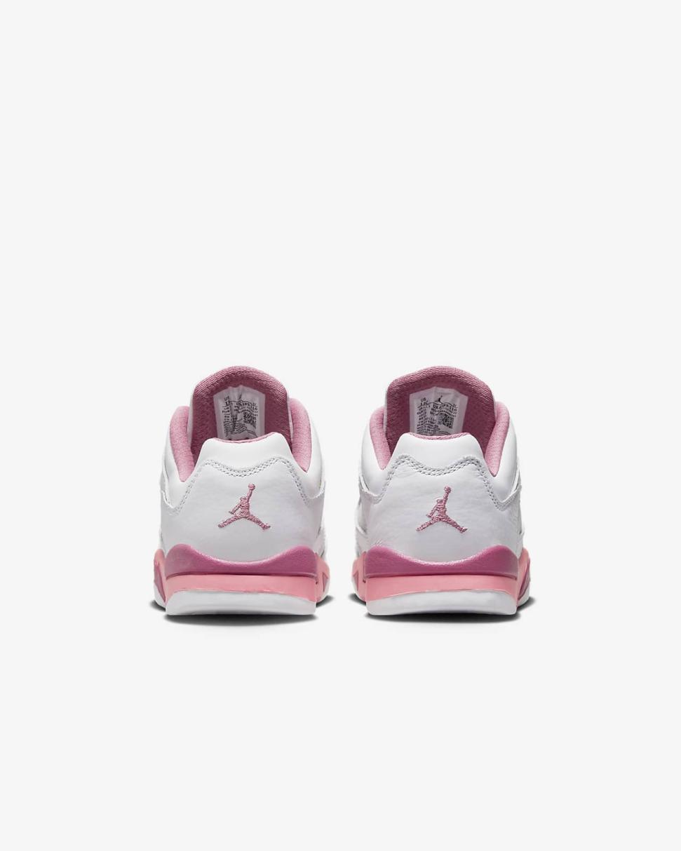 Jordan 5 Retro Low White/Desert Berry/Black/Coral Chalk | Kids Nike Jordan