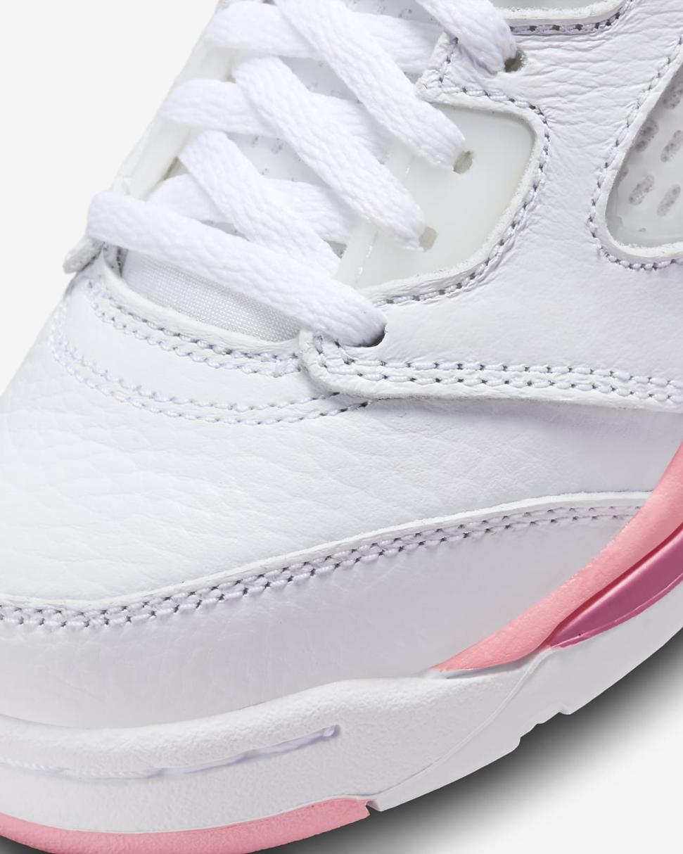 Jordan 5 Retro Low White/Desert Berry/Black/Coral Chalk | Kids Nike Jordan