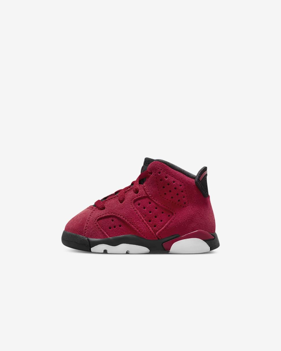 Jordan 6 Retro Varsity Red/Black | Kids Nike Jordan