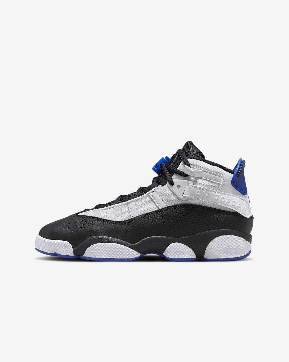 Jordan 6 Rings White/Black/Game Royal | Kids Nike Jordan