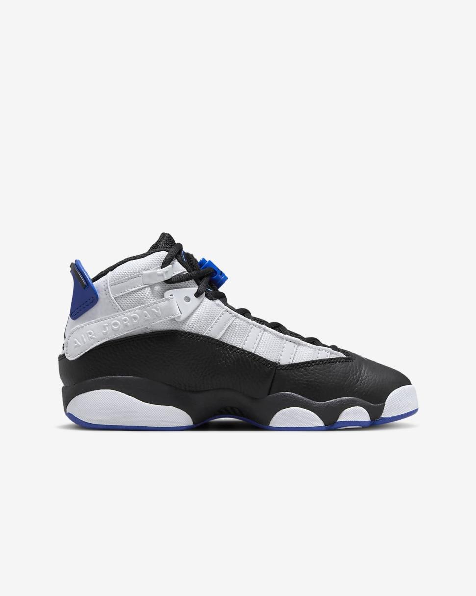 Jordan 6 Rings White/Black/Game Royal | Kids Nike Jordan