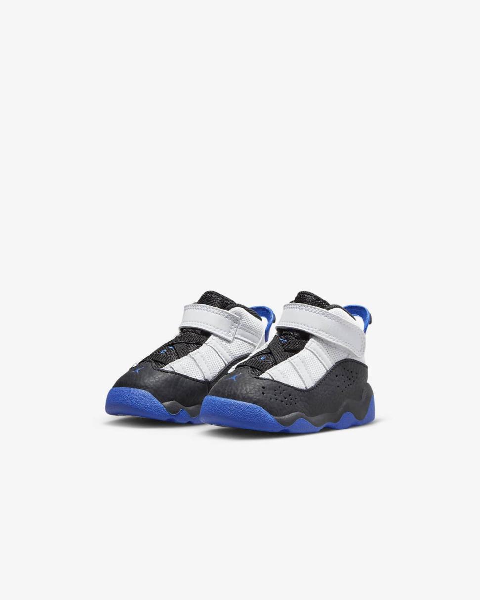 Jordan 6 Rings White/Black/Game Royal | Kids Nike Jordan