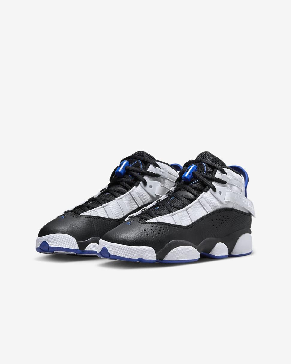 Jordan 6 Rings White/Black/Game Royal | Kids Nike Jordan