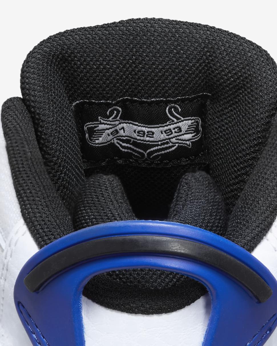 Jordan 6 Rings White/Black/Game Royal | Kids Nike Jordan