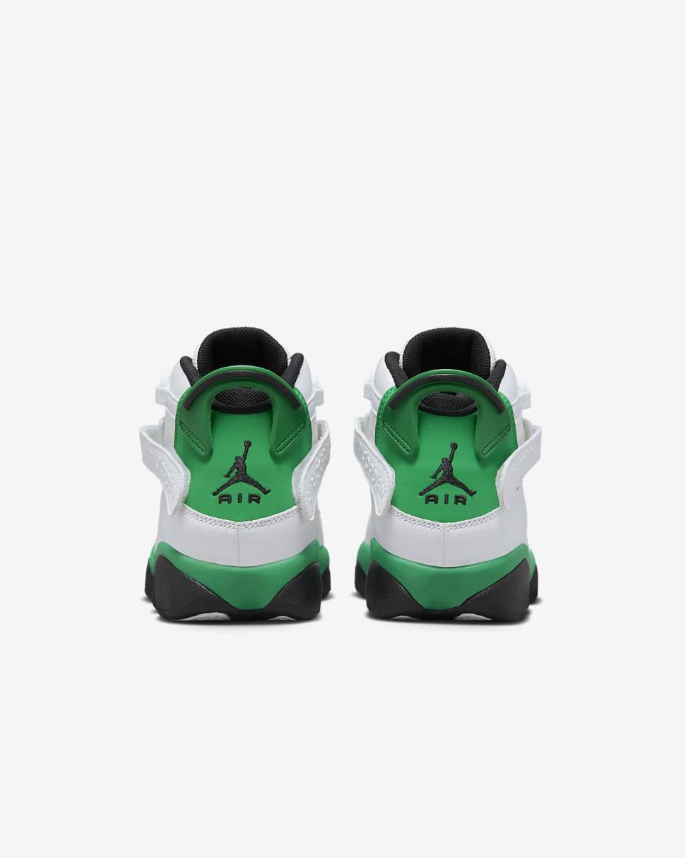 Jordan 6 Rings White/Black/Lucky Green | Kids Nike Jordan
