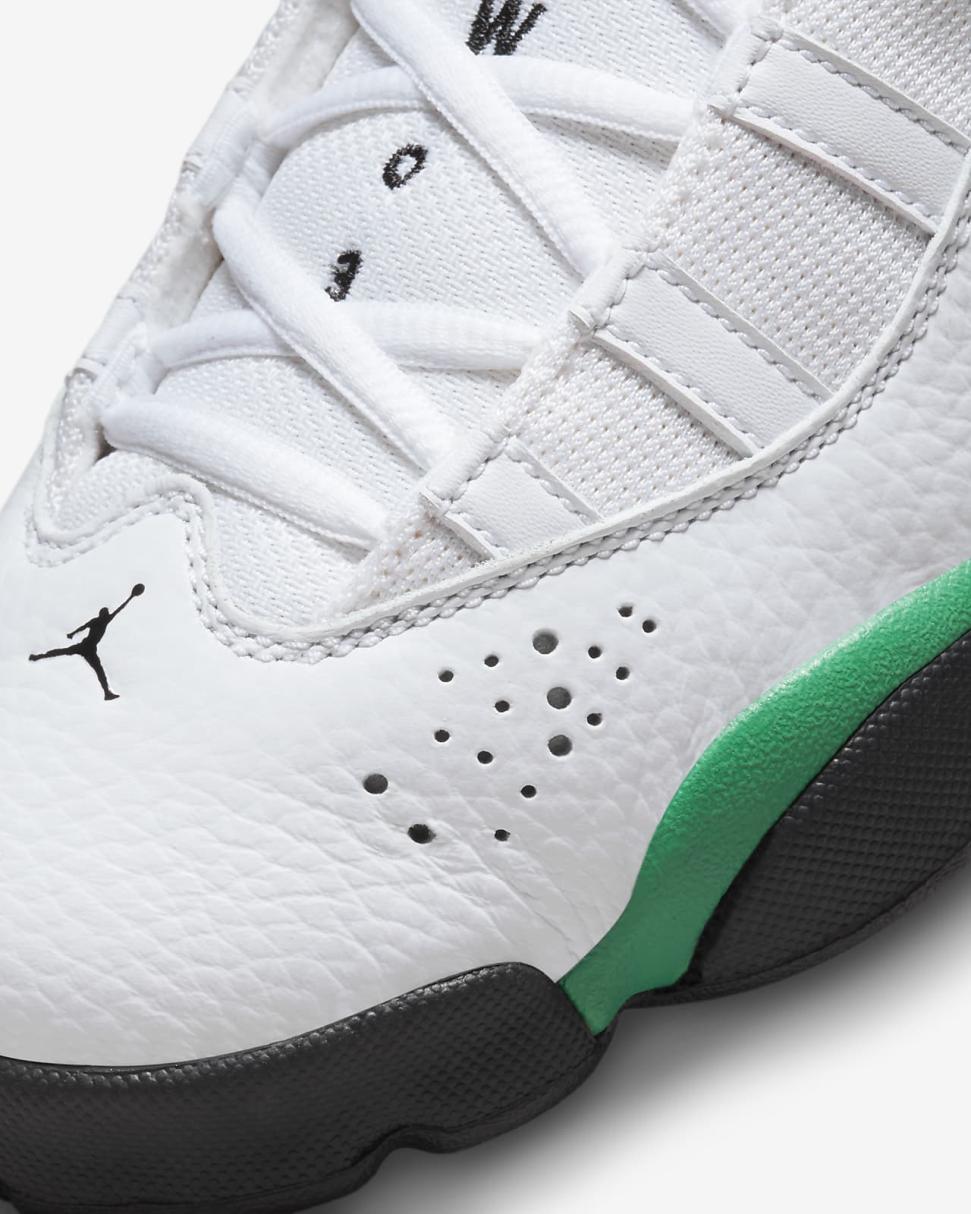 Jordan 6 Rings White/Black/Lucky Green | Kids Nike Jordan