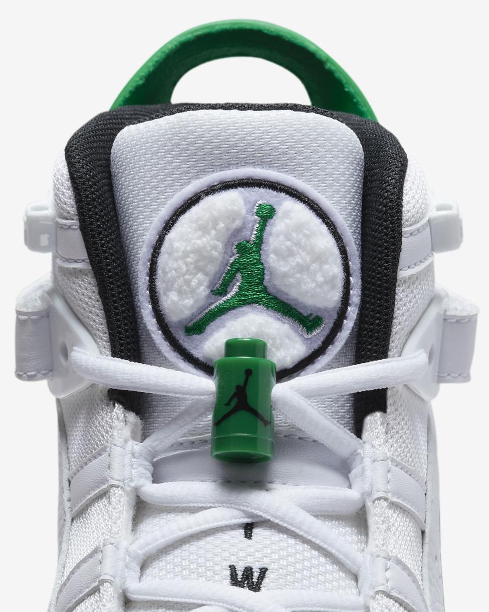Jordan 6 Rings White/Black/Lucky Green | Kids Nike Jordan