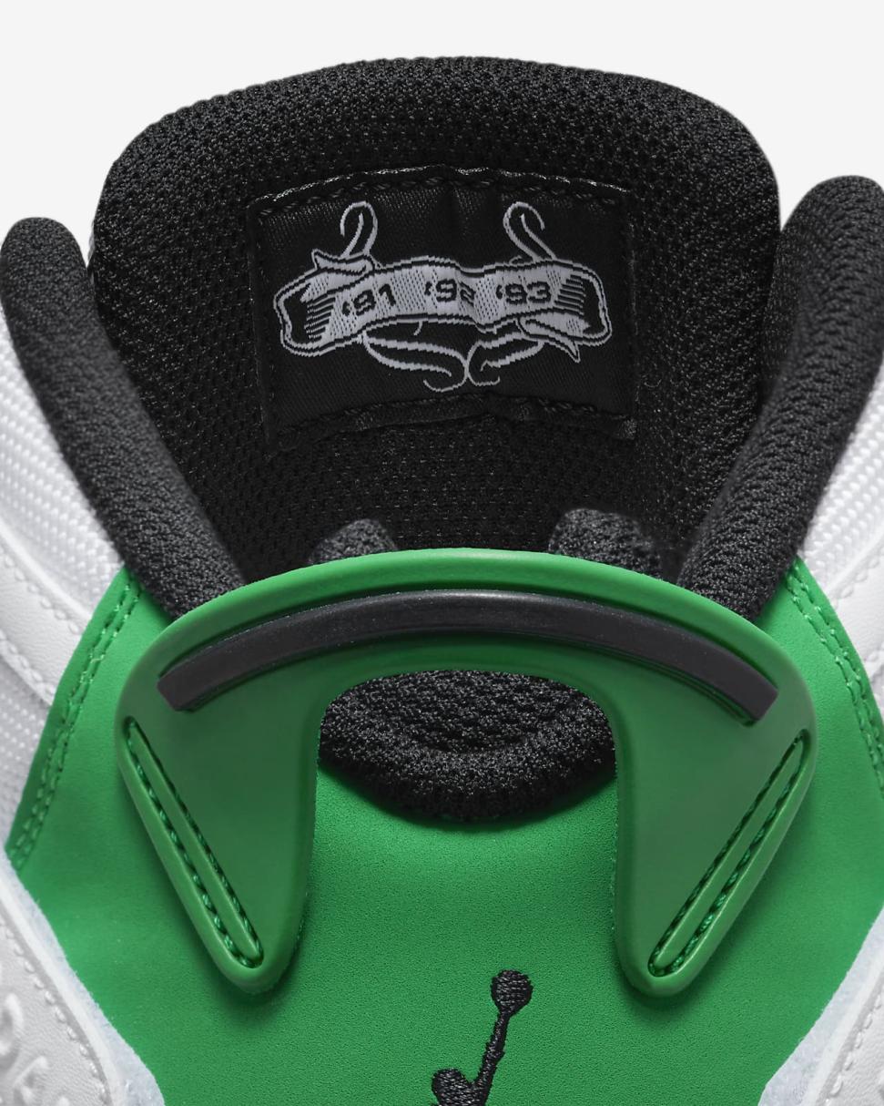 Jordan 6 Rings White/Black/Lucky Green | Mens Nike Lifestyle