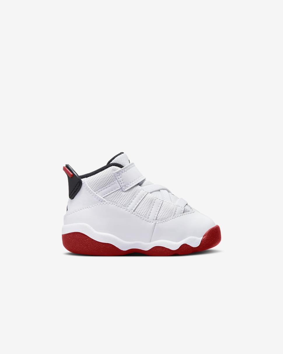 Jordan 6 Rings White/Black/University Red | Kids Nike Jordan