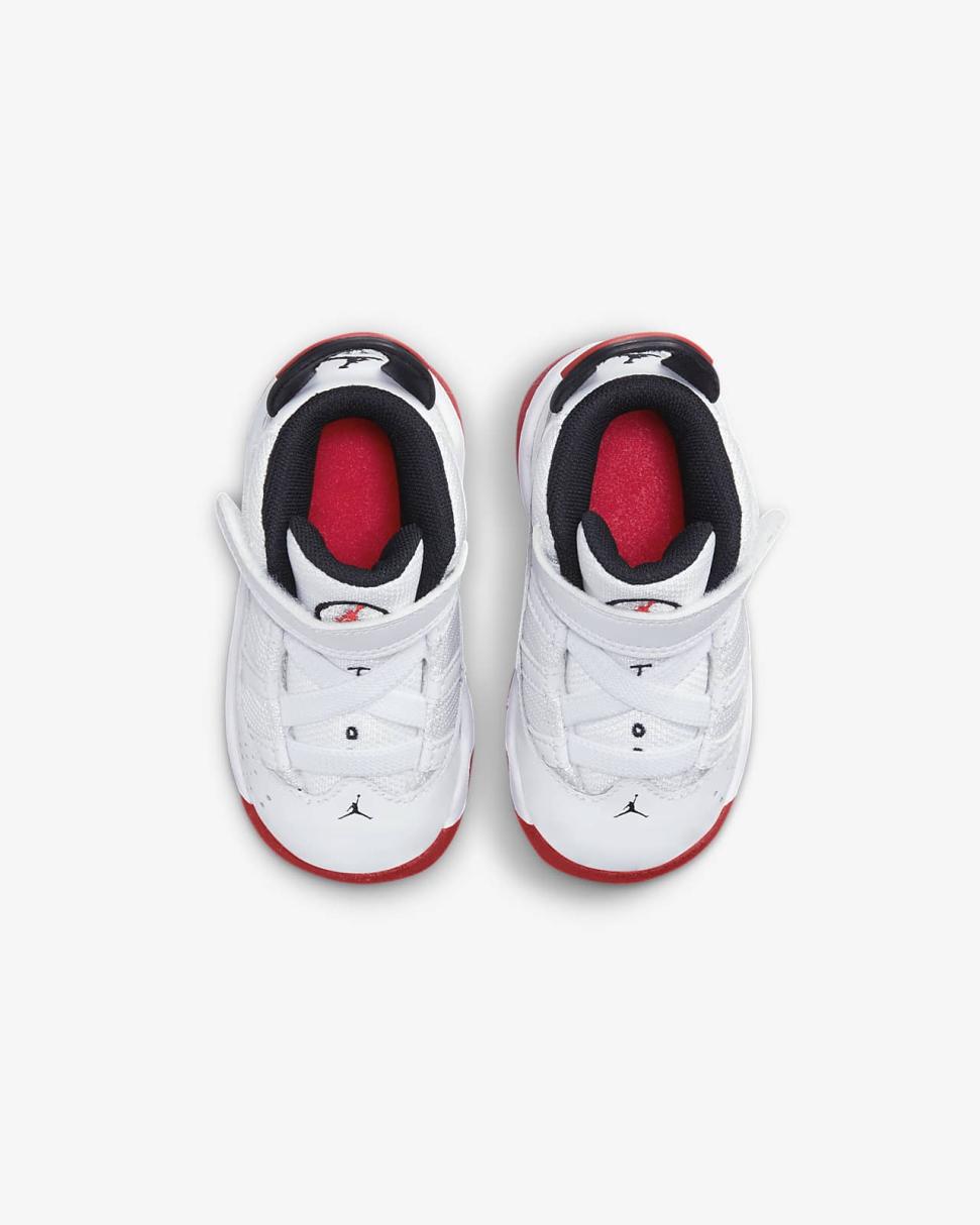 Jordan 6 Rings White/Black/University Red | Kids Nike Jordan