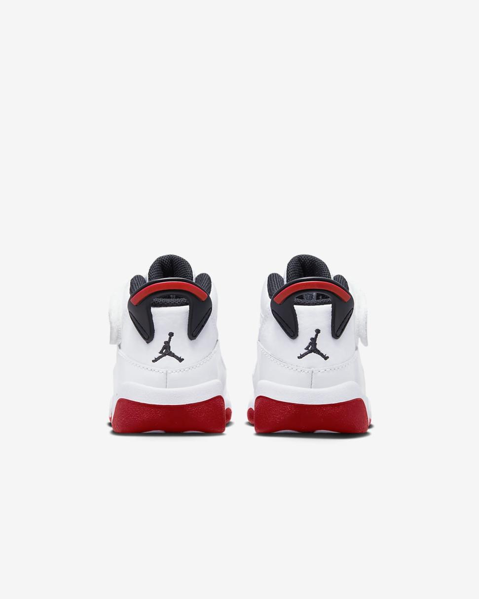 Jordan 6 Rings White/Black/University Red | Kids Nike Jordan