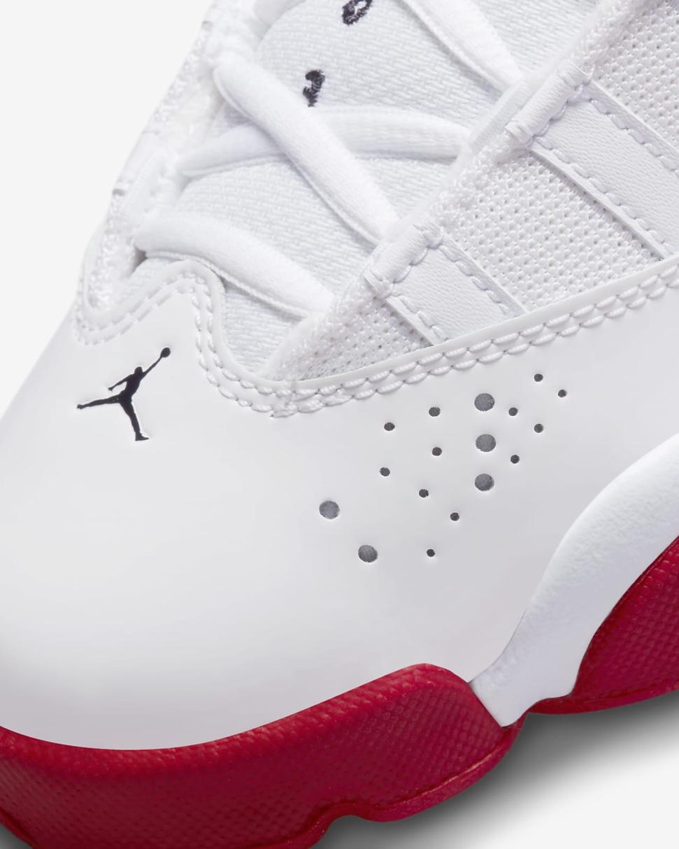 Jordan 6 Rings White/Black/University Red | Kids Nike Jordan