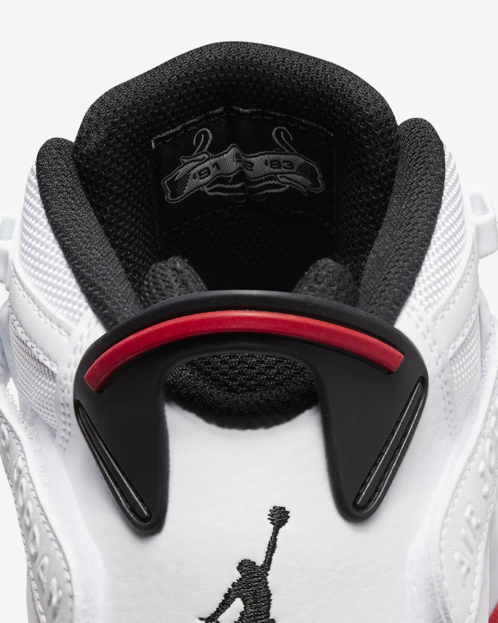Jordan 6 Rings White/Black/University Red | Mens Nike Lifestyle