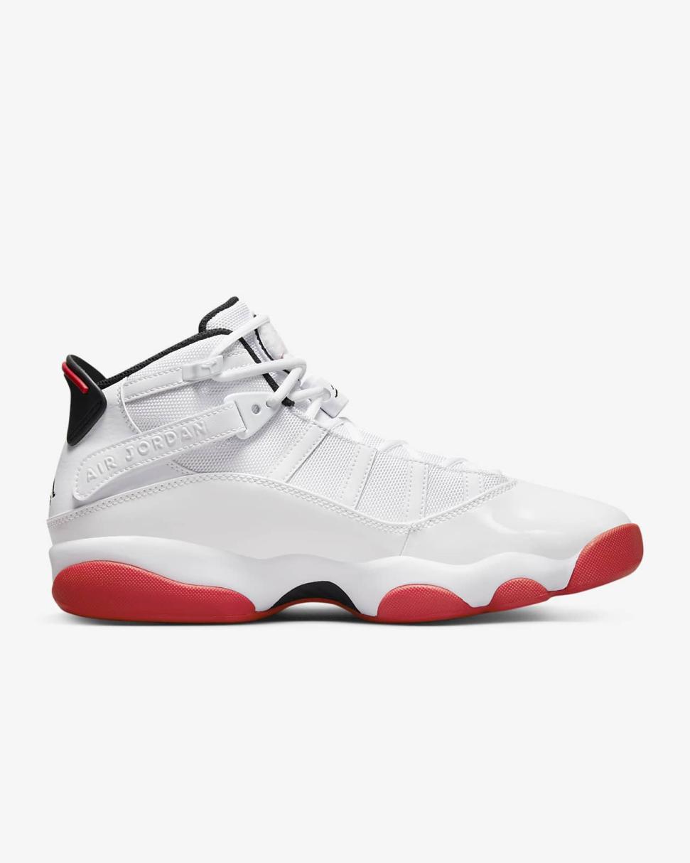 Jordan 6 Rings White/Black/University Red | Mens Nike Lifestyle