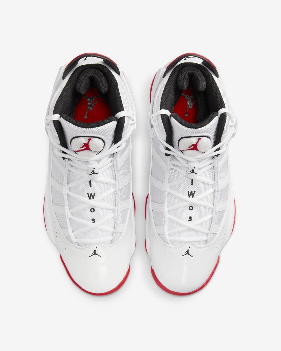 Jordan 6 Rings White/Black/University Red | Mens Nike Lifestyle