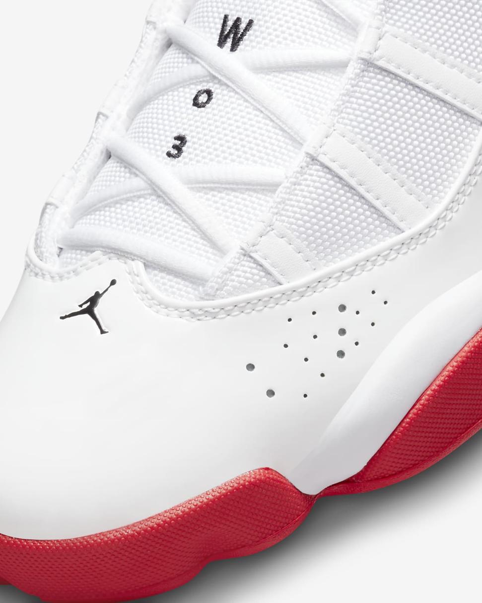 Jordan 6 Rings White/Black/University Red | Mens Nike Lifestyle
