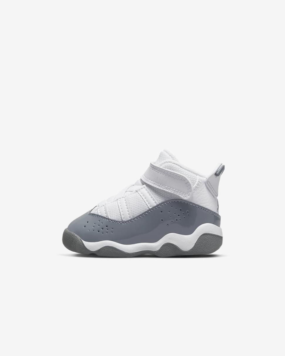 Jordan 6 Rings White/White/Cool Grey | Kids Nike Jordan