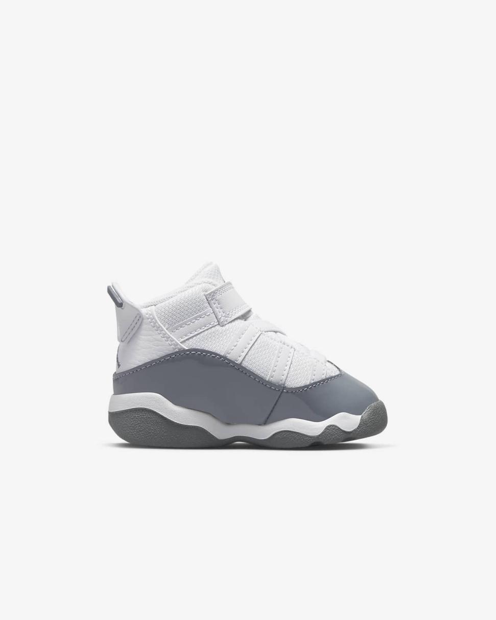 Jordan 6 Rings White/White/Cool Grey | Kids Nike Jordan