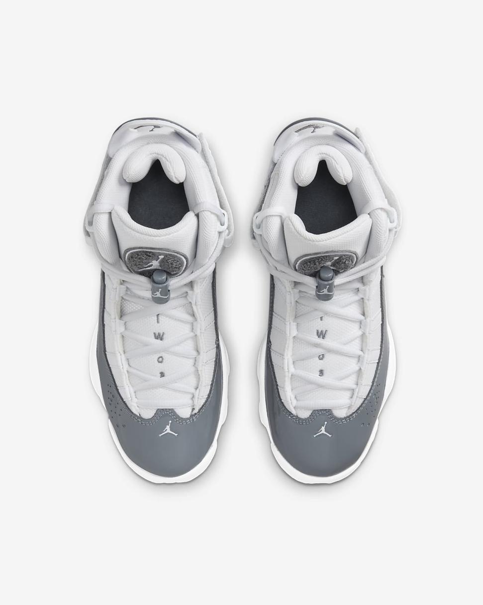 Jordan 6 Rings White/White/Cool Grey | Kids Nike Jordan
