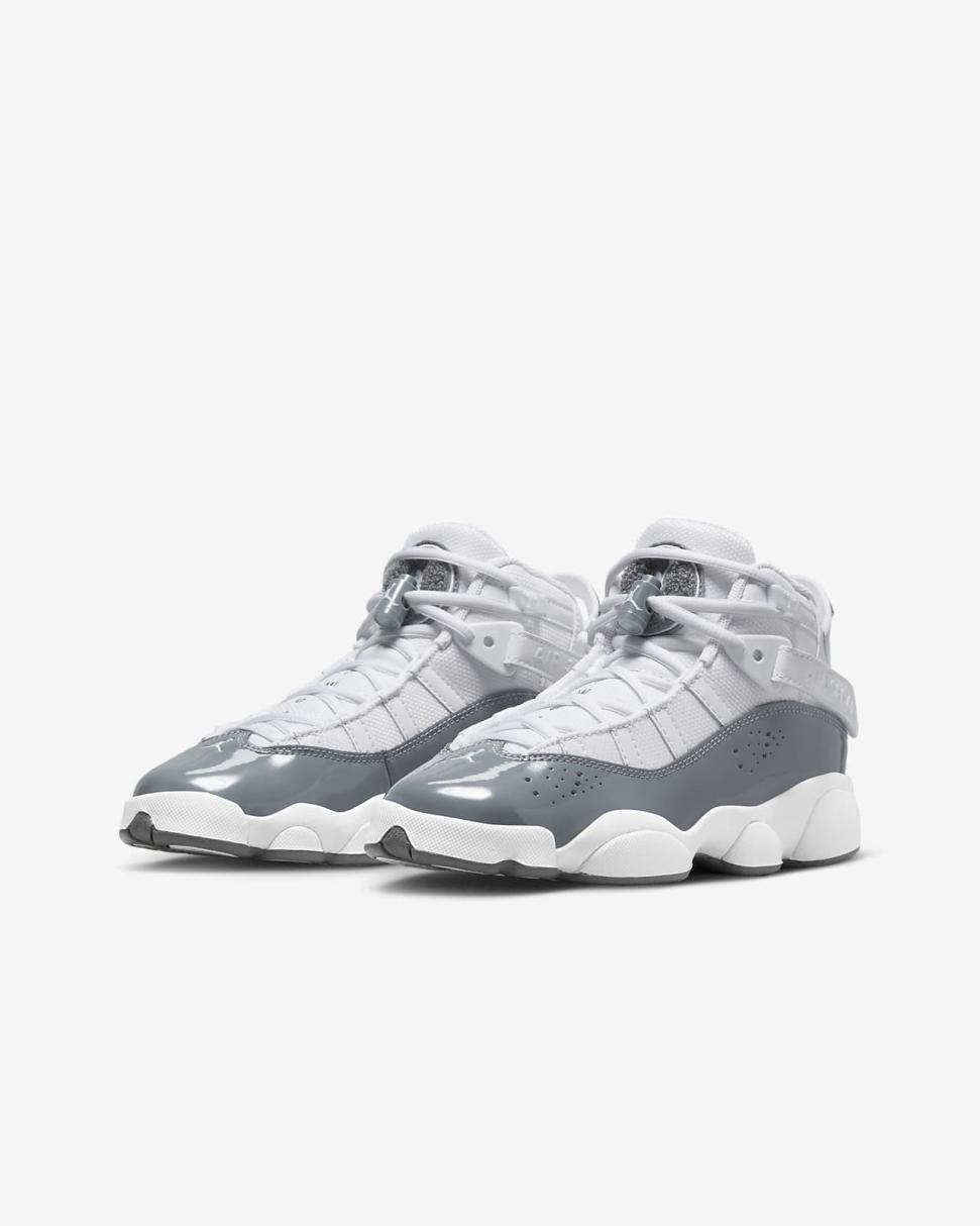 Jordan 6 Rings White/White/Cool Grey | Kids Nike Jordan