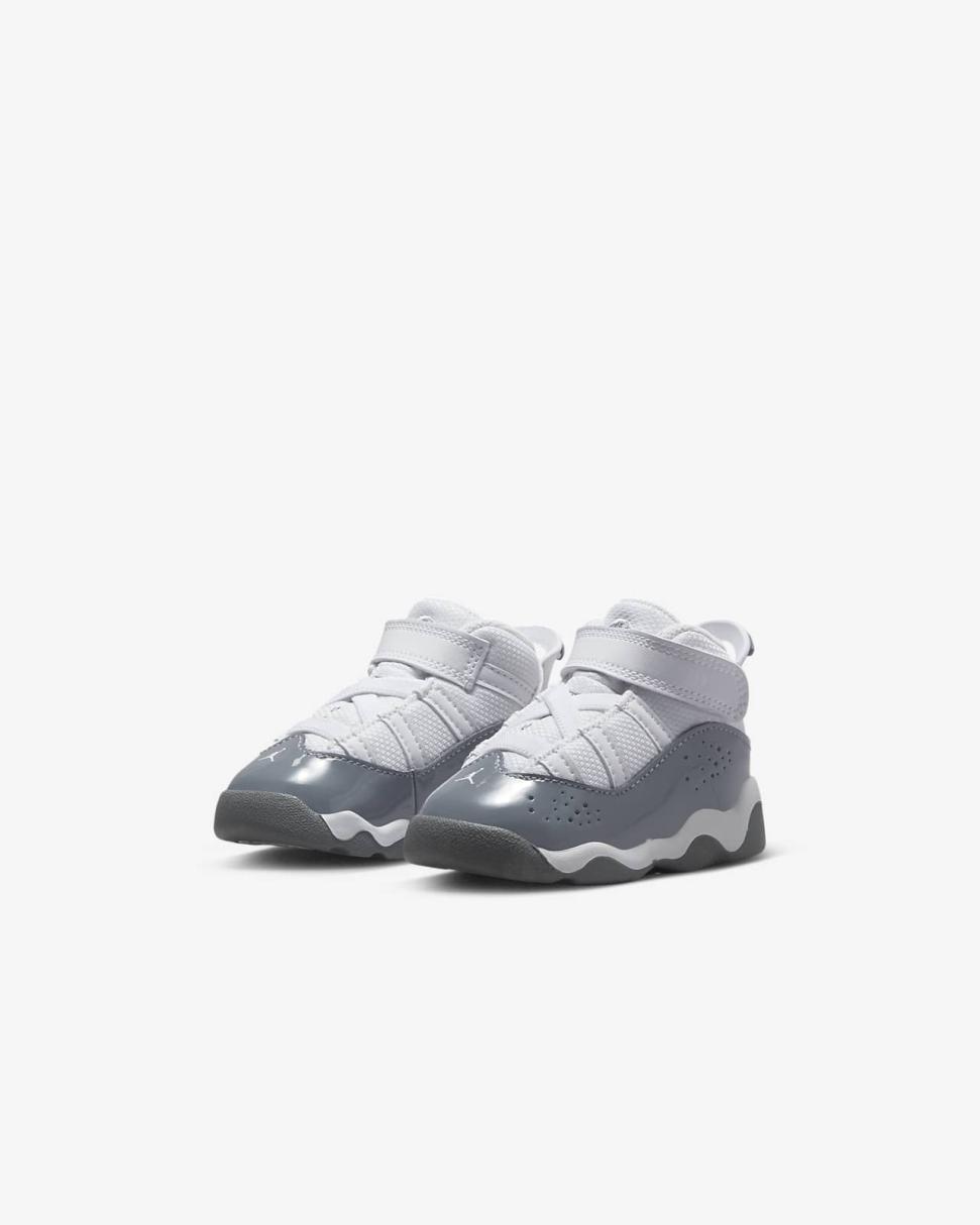 Jordan 6 Rings White/White/Cool Grey | Kids Nike Jordan