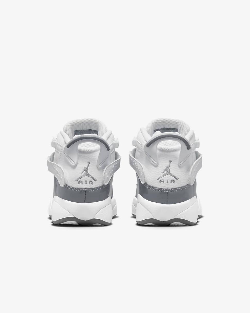 Jordan 6 Rings White/White/Cool Grey | Kids Nike Jordan