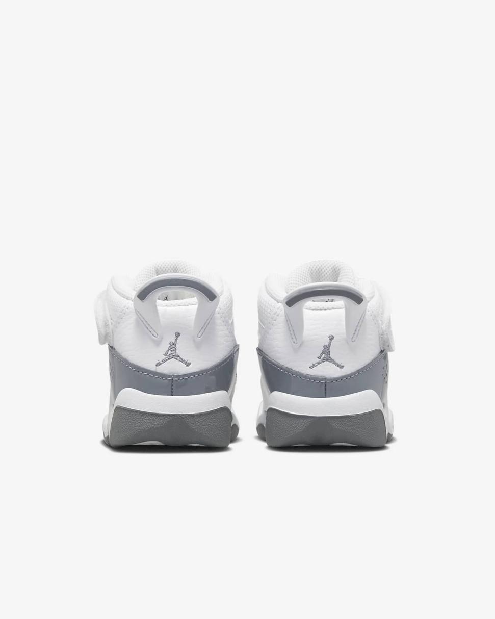 Jordan 6 Rings White/White/Cool Grey | Kids Nike Jordan