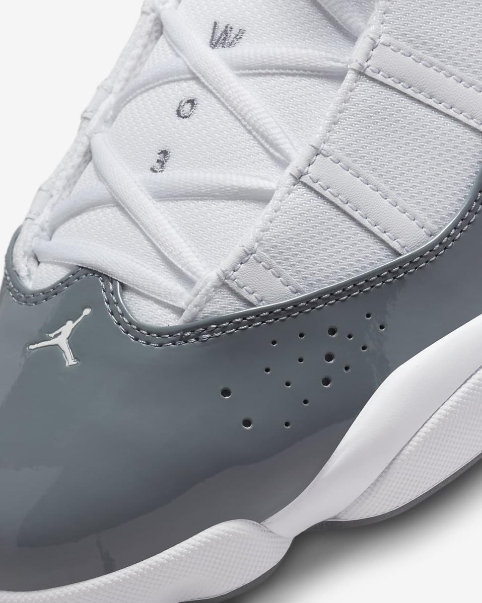 Jordan 6 Rings White/White/Cool Grey | Mens Nike Lifestyle