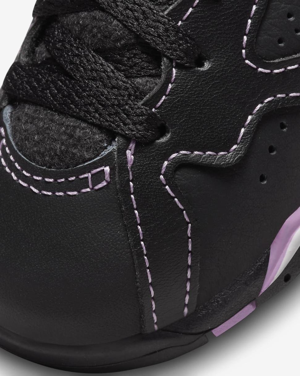 Jordan 7 Retro Black/Rush Fuchsia/Barely Grape | Kids Nike Jordan