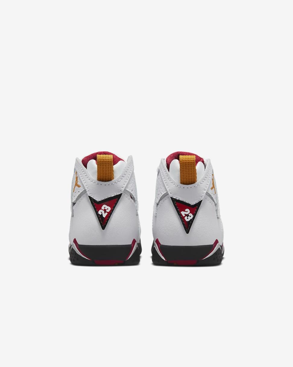 Jordan 7 Retro White/Cardinal Red/Chutney/Black | Kids Nike Jordan