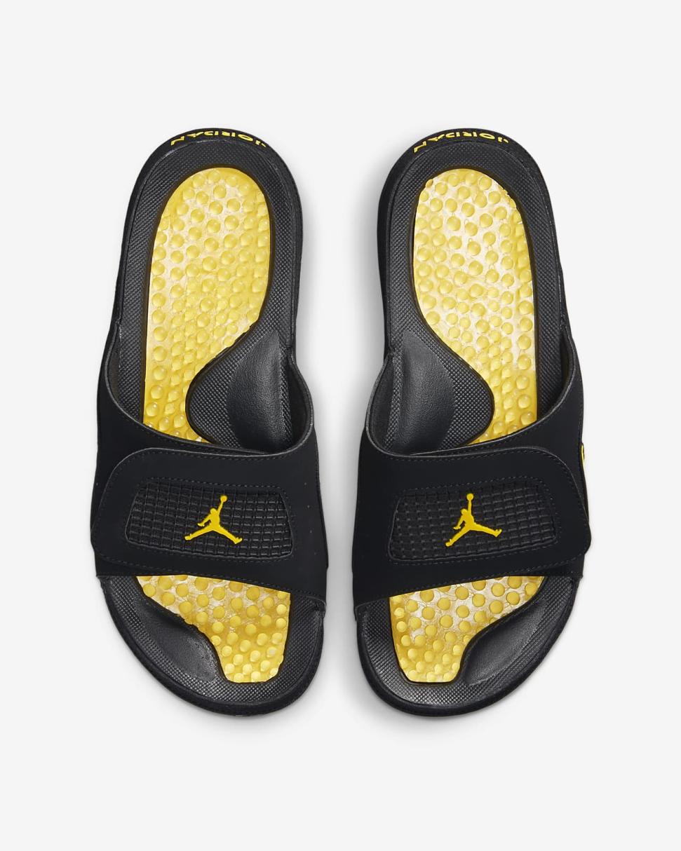 Jordan Hydro 4 Retro Black/Tour Yellow | Mens/Womens Nike Lifestyle