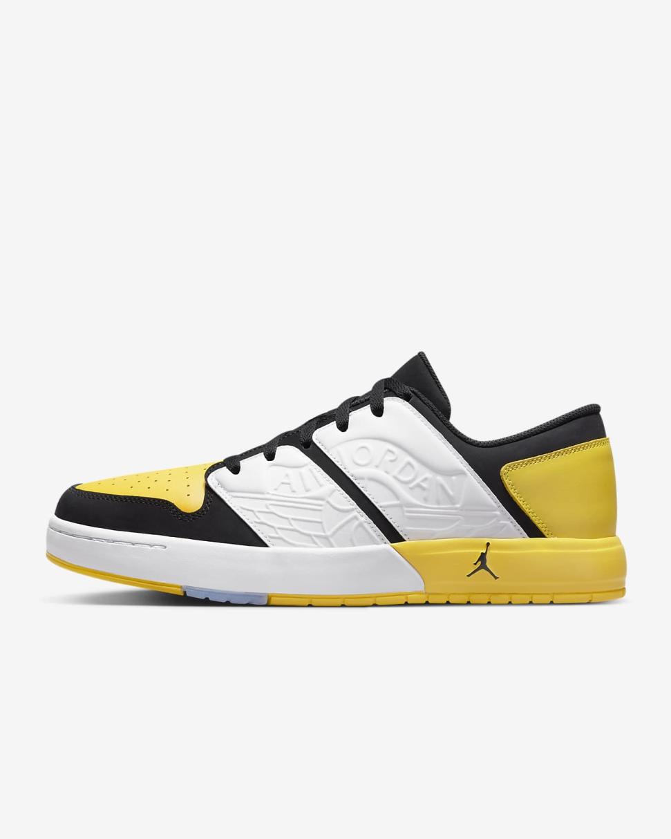 Jordan Nu Retro 1 Low Black/Tour Yellow/White | Mens/Womens Nike Lifestyle