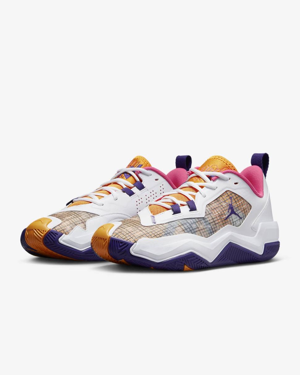 Jordan One Take 4 White/Canyon Gold/Pinksicle/Court Purple | Mens/Womens Nike Jordan