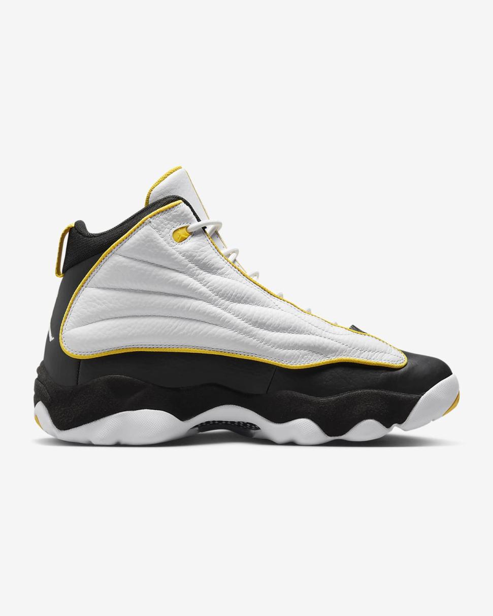 Jordan Pro Strong White/Black/Tour Yellow | Mens Nike Lifestyle