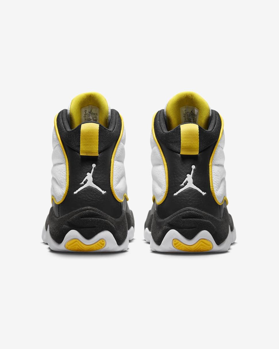 Jordan Pro Strong White/Black/Tour Yellow | Mens Nike Lifestyle