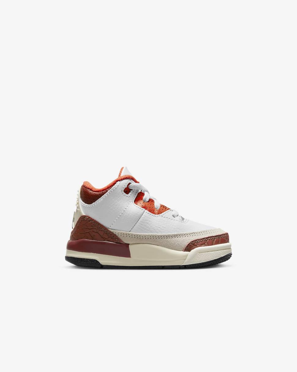 Jordan Retro 3 SE White/Mars Stone/Team Orange/Black | Kids Nike Jordan